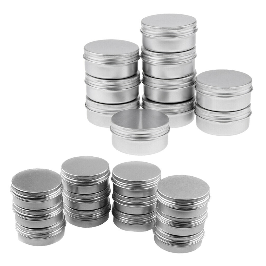 22 Packs 150ml+10ml Lotion Lip Balm Soap Tins Tea Leaf Pills Glitters Jars