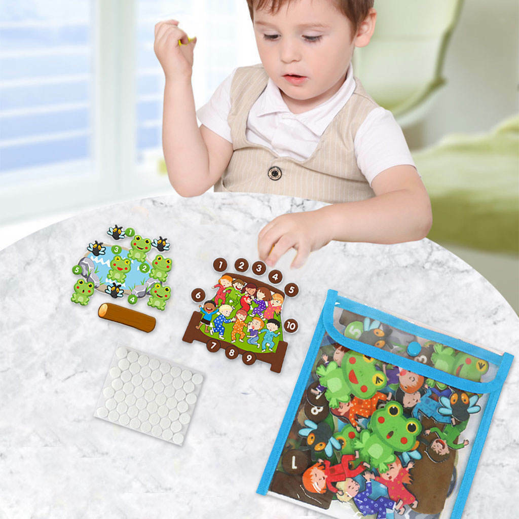 Felt Story Board Kindergarten Teaching Aid Montessori Educational Interactive