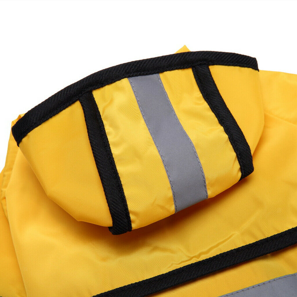 Dog Raincoat Raincoat Reflective Rain Rainwear Safety for Small Dog Yellow L