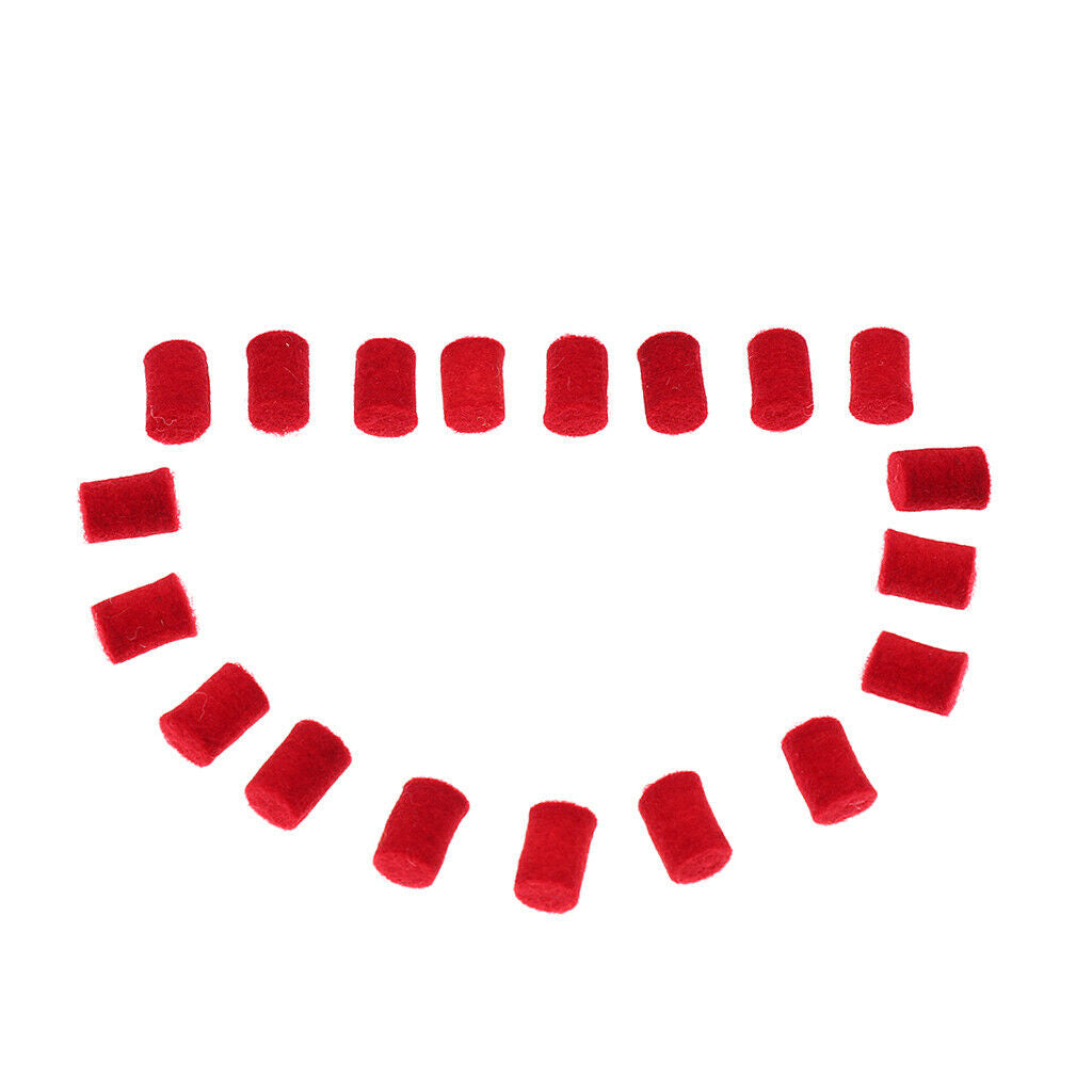 20pcs Saxophone Bumper Felts Repair Parts for Alto Tenor Soprano Sax Red