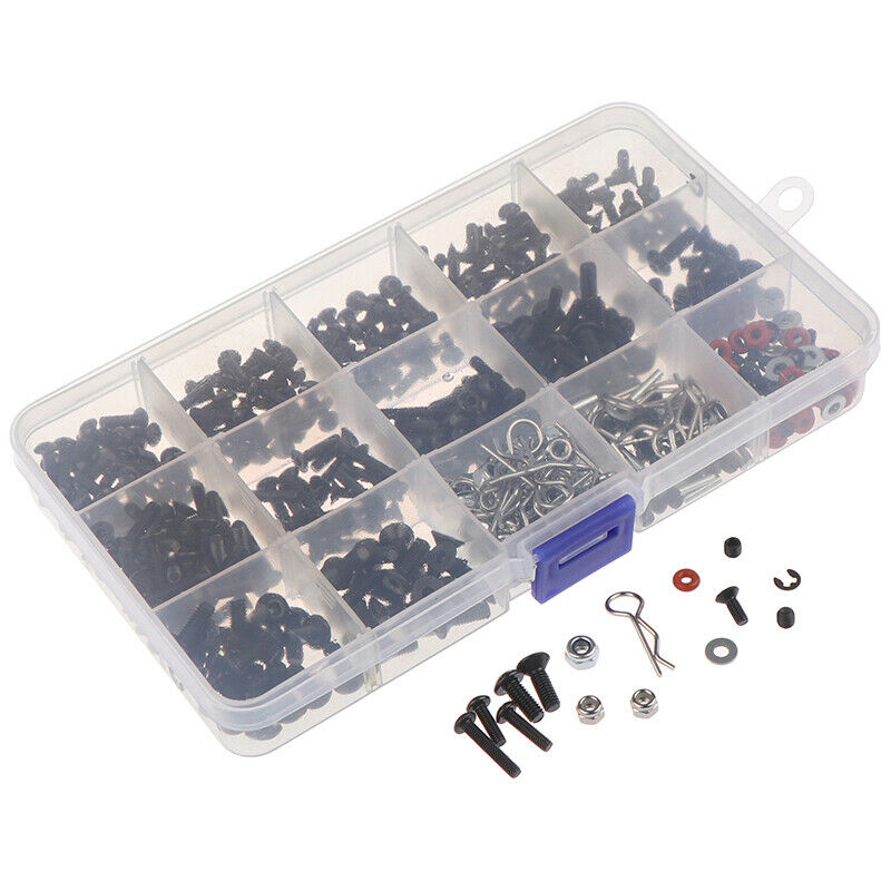 500PCs Repair Tool and Screws Box Set for 1/10 HSP RC .DD