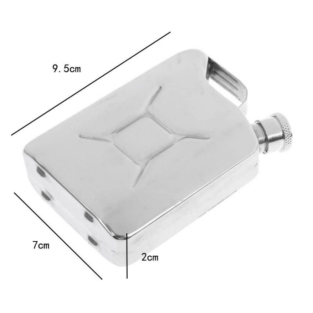 Portable Healthy Durable 177ml/6oz Stainless Steel Hip Flask 3.7'' x 2.75'' x