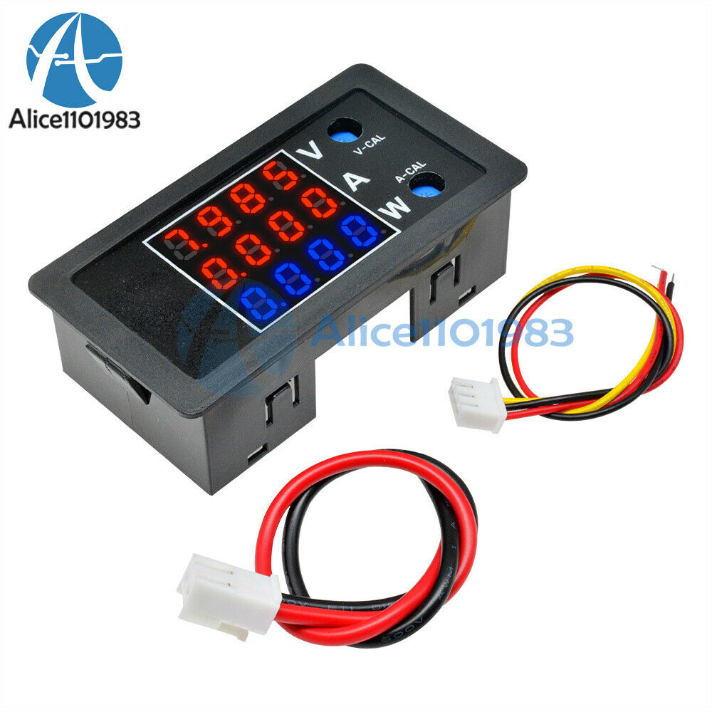 0.28"Dual Red LED Digital DC 100V 10A 1000W 4-digit Voltage Current Power Meter