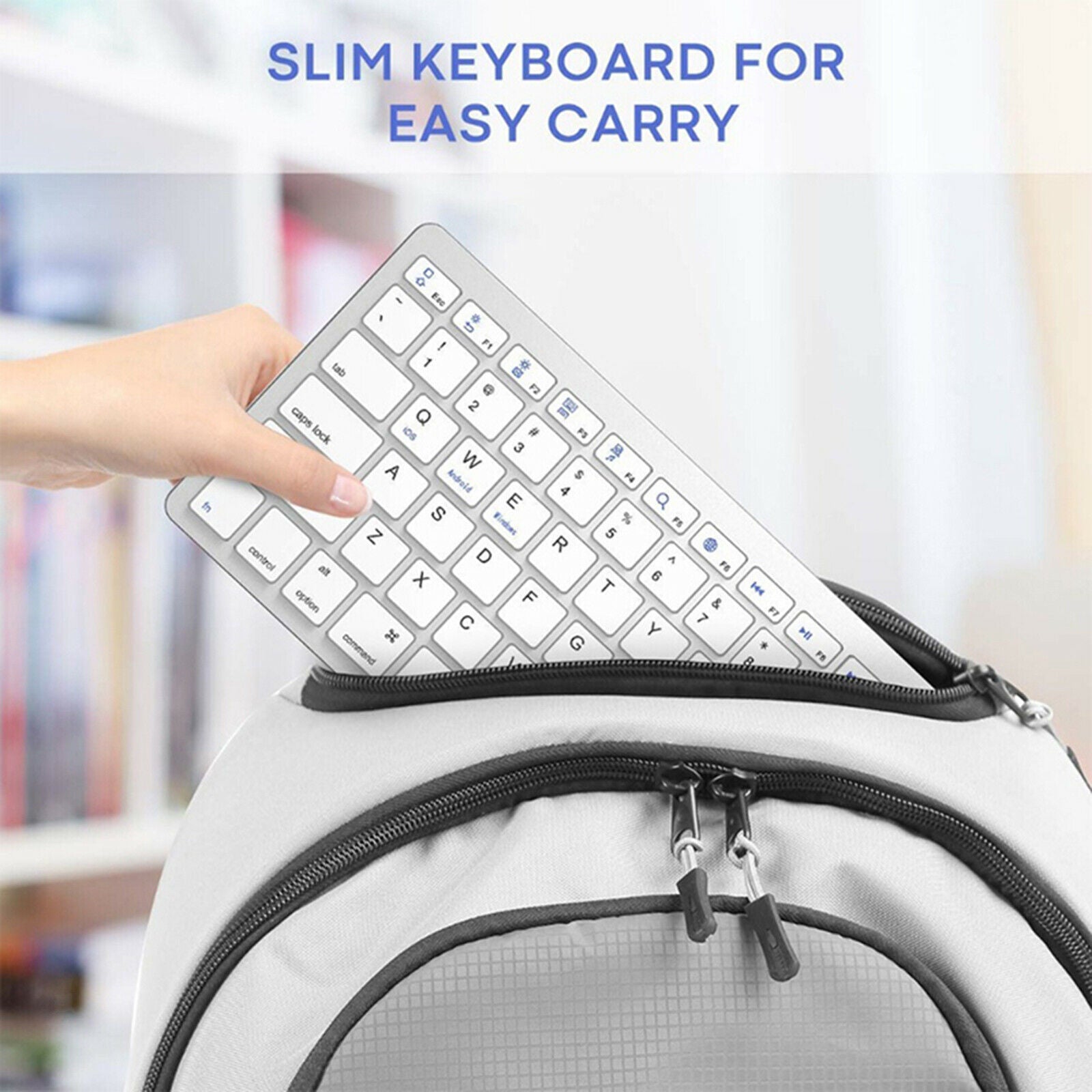 New 78 Keys Wireless Bluetooth Keyboard French for IOS/Android/Windows