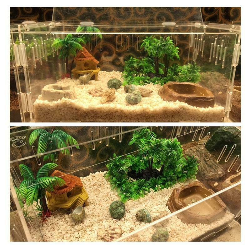 Lifelike Plastic Plants Aquarium Grass Ornament Fish Tank Decorations Non Toxic