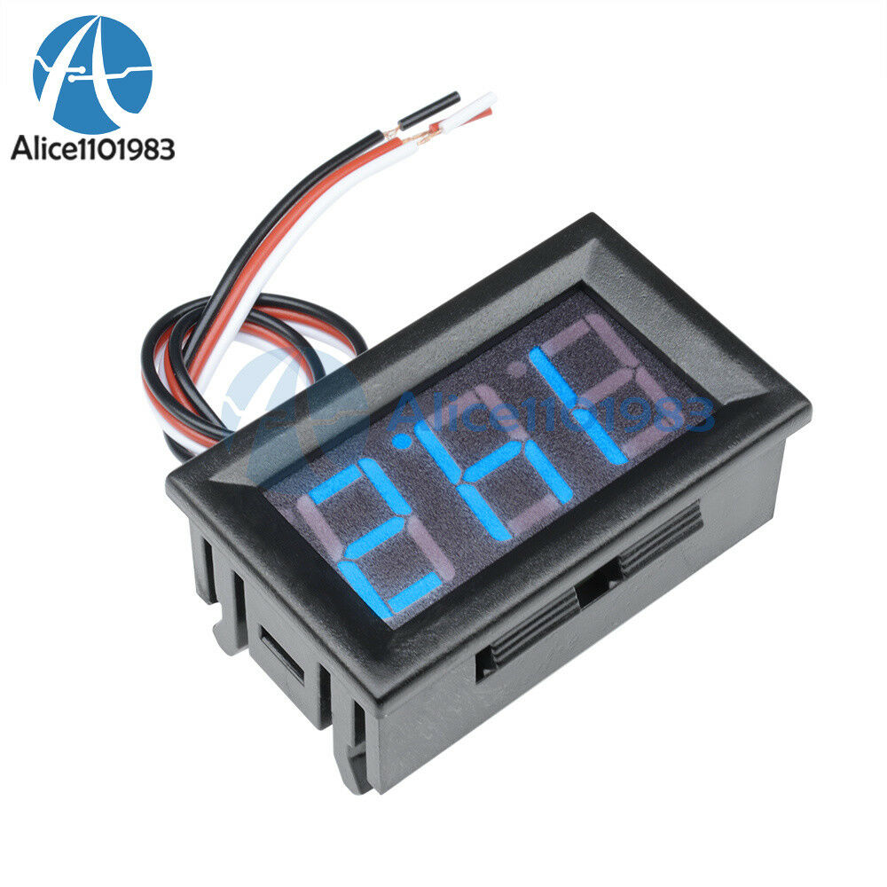 0.56" DC 5~30V LED Digital Accurate Meter 3 Wire Blue Voltmeter Voltage Panel