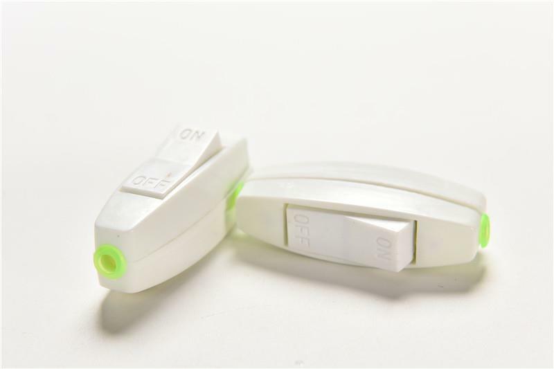 2X Newest 6A 250V Inline On/Off Rocker Table Desk Light Lamp Switch Tt