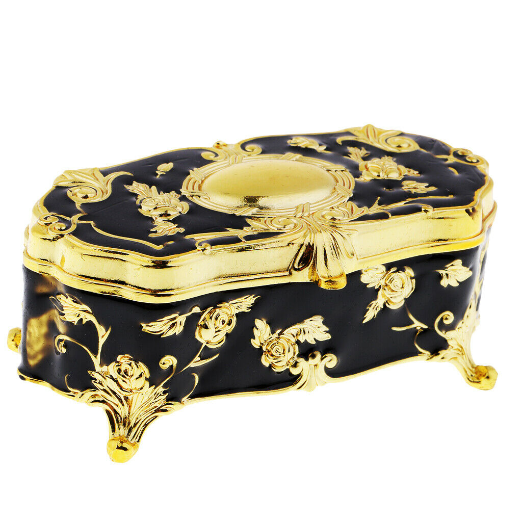 European Style Toothpick Holder Toothpick Container Home Decor - Black, 10x6x4cm