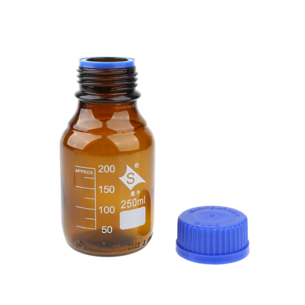 4x Reagent Bottle Lab Borosilicate
