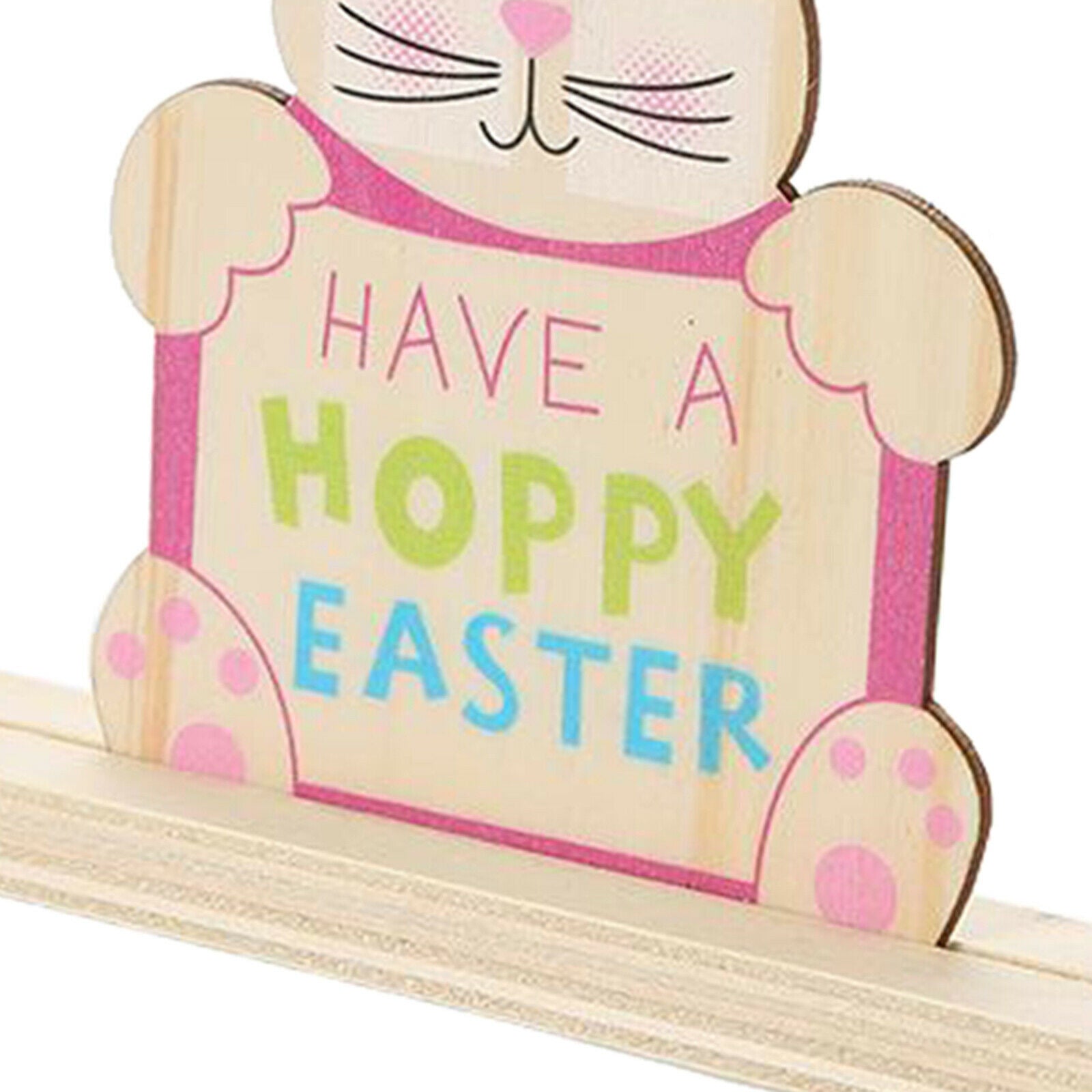 Cute Tabletop Wooden Easter Bunny Ornament Toys Gifts for Inside  Style 7
