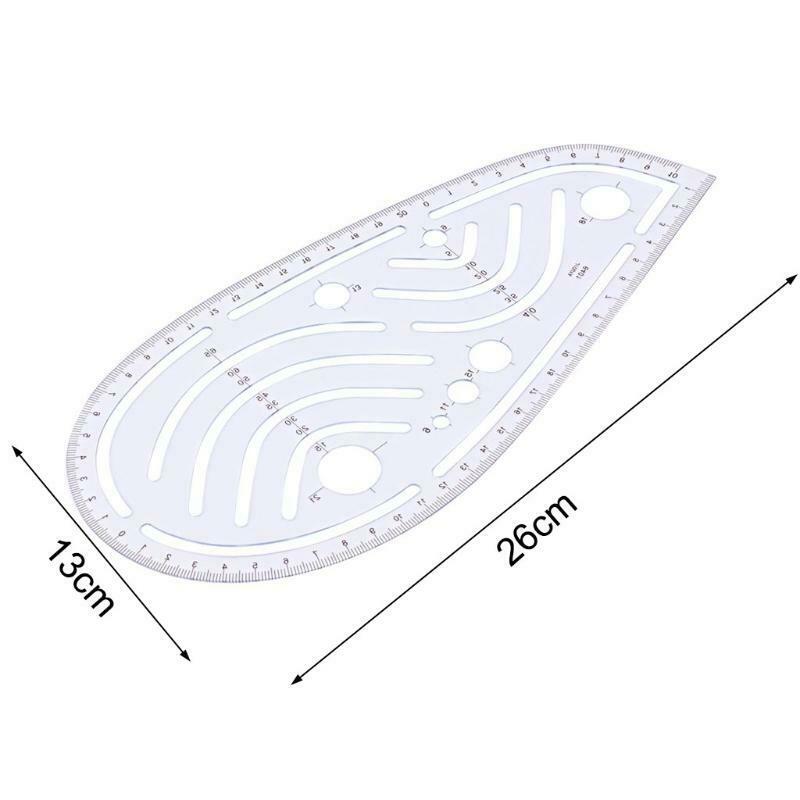 Plastic Sewing Square Curve Ruler Tailor Drawing Craft Tool DIY Supply Tool