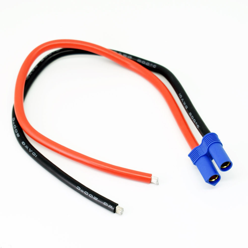 10pcs 1ft/30cm 10AWG EC5 Female Jack Battery Connector Silicone Wire DIY Cable