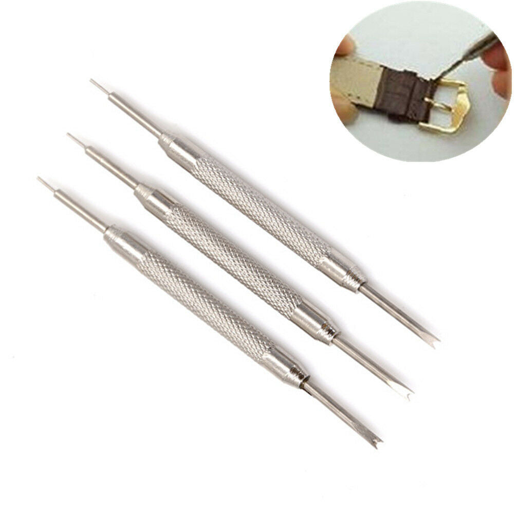 3pcs New Watch Band Spring Bars Strap Link Pins Remover Repair Kit Too.l8