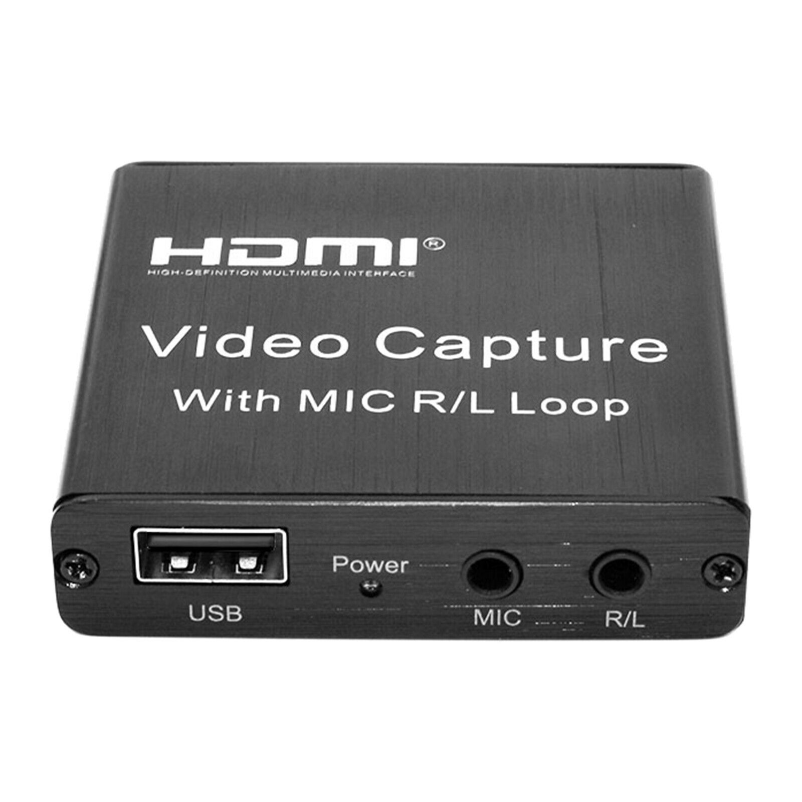 USB Video Capture Card 1080P with   Loop Mic for Camcorder Live Stream Games