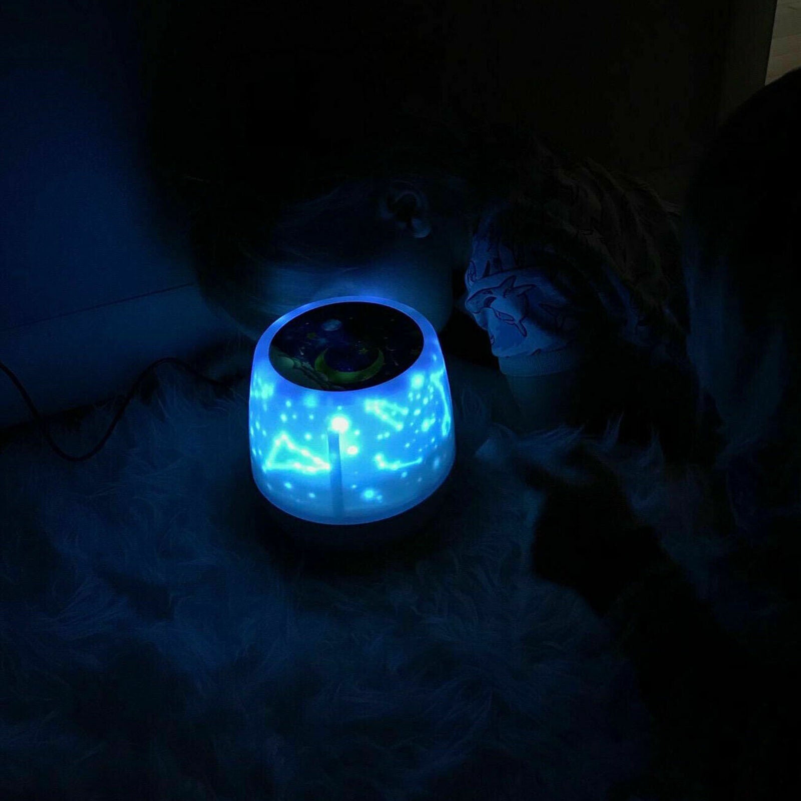 Rotating LED Light Projector Star Moon Sky Baby Kids Night Mood Lamp Xmas Gift