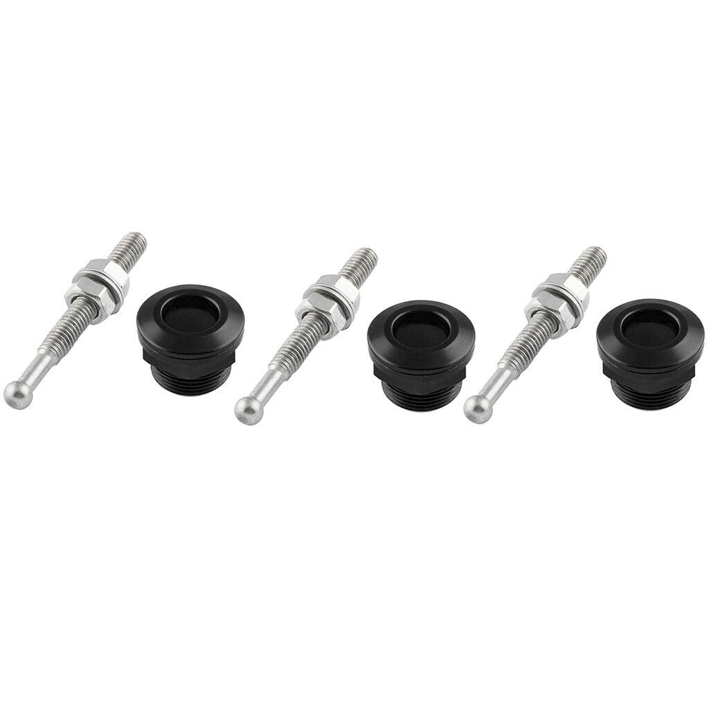 Set of 3 Quick Release Latches, Universal  0.87''/ 22mm Aluminum Car Hood Pins