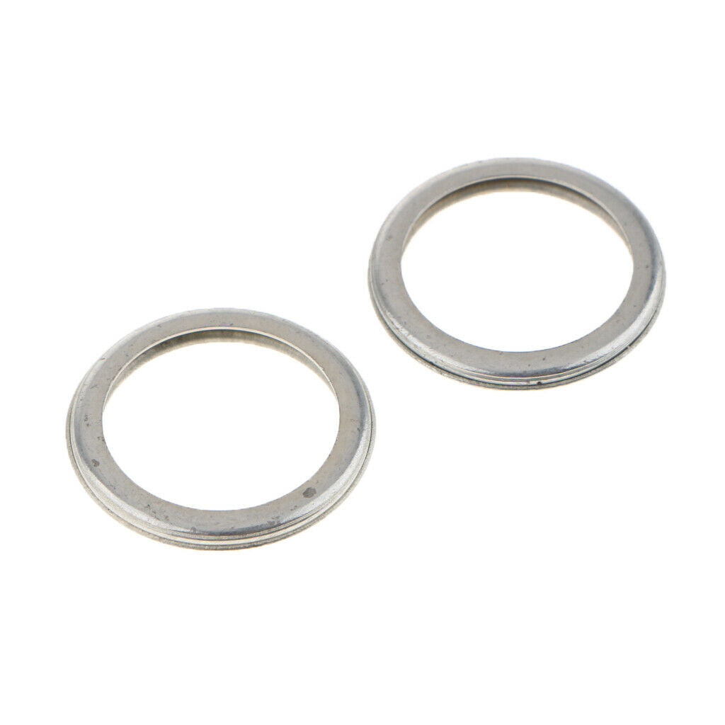 50pcs Metal Engine Oil Drain Plug Crush Washer Gasket Open Size: 16mm Screw