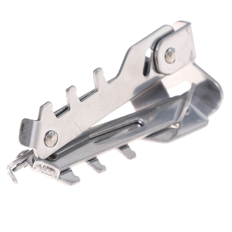 Stainless Steel Camping Gas Tank Stove Holder Folding Tripod Bracket BottleBDDD