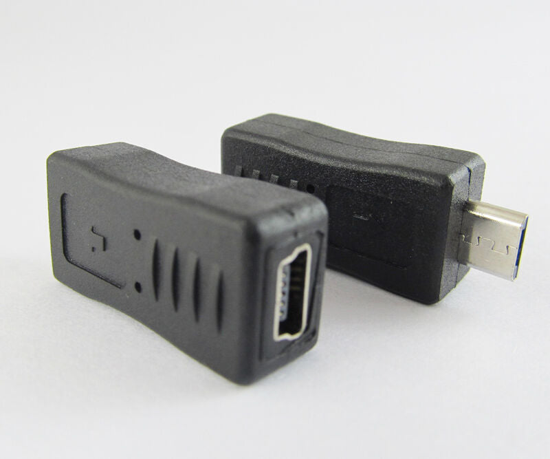 50pcs Mini 5pin Female Jack To Micro 5pin Male USB Adapter Converter Connector