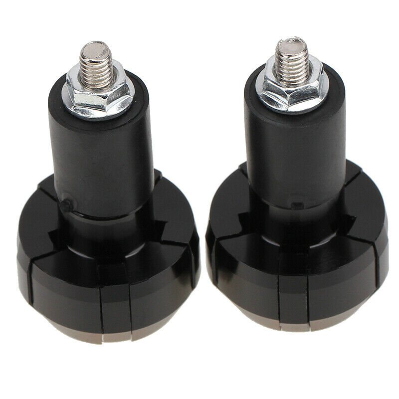Handle Bar Ends Grips Plug Universal Fit 7/8" 22mm Hanlebar Motorcycle Black