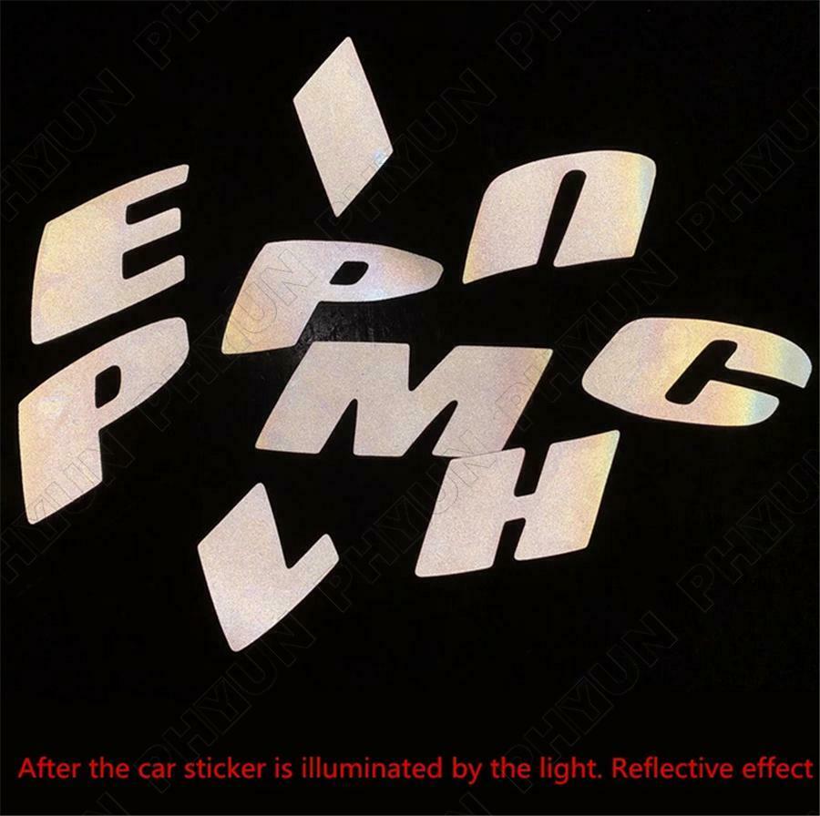 8 Groups Sports Blade Night Reflective Permanent Lettering Wheel Tire Stickers