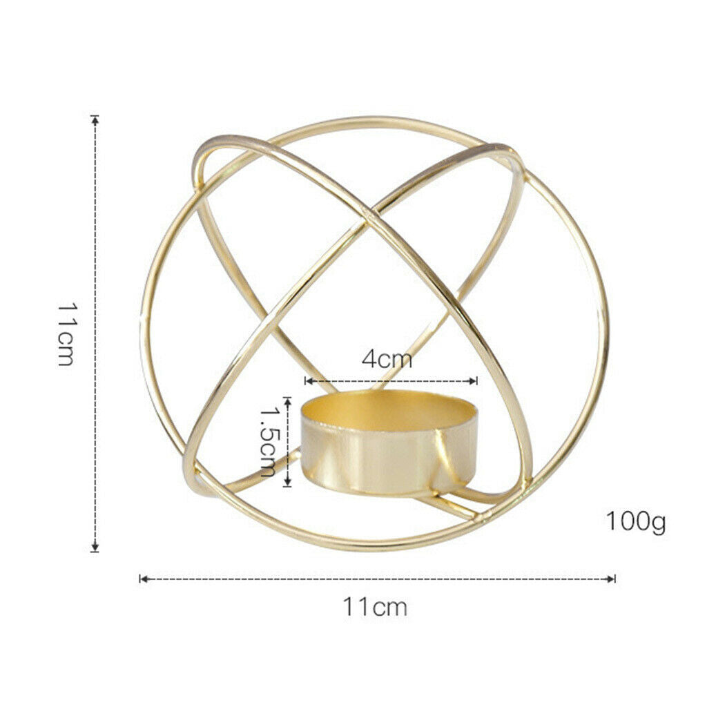 Nordic Style Alloy Wire Tea Light Candle Holder Table Home Events Decor