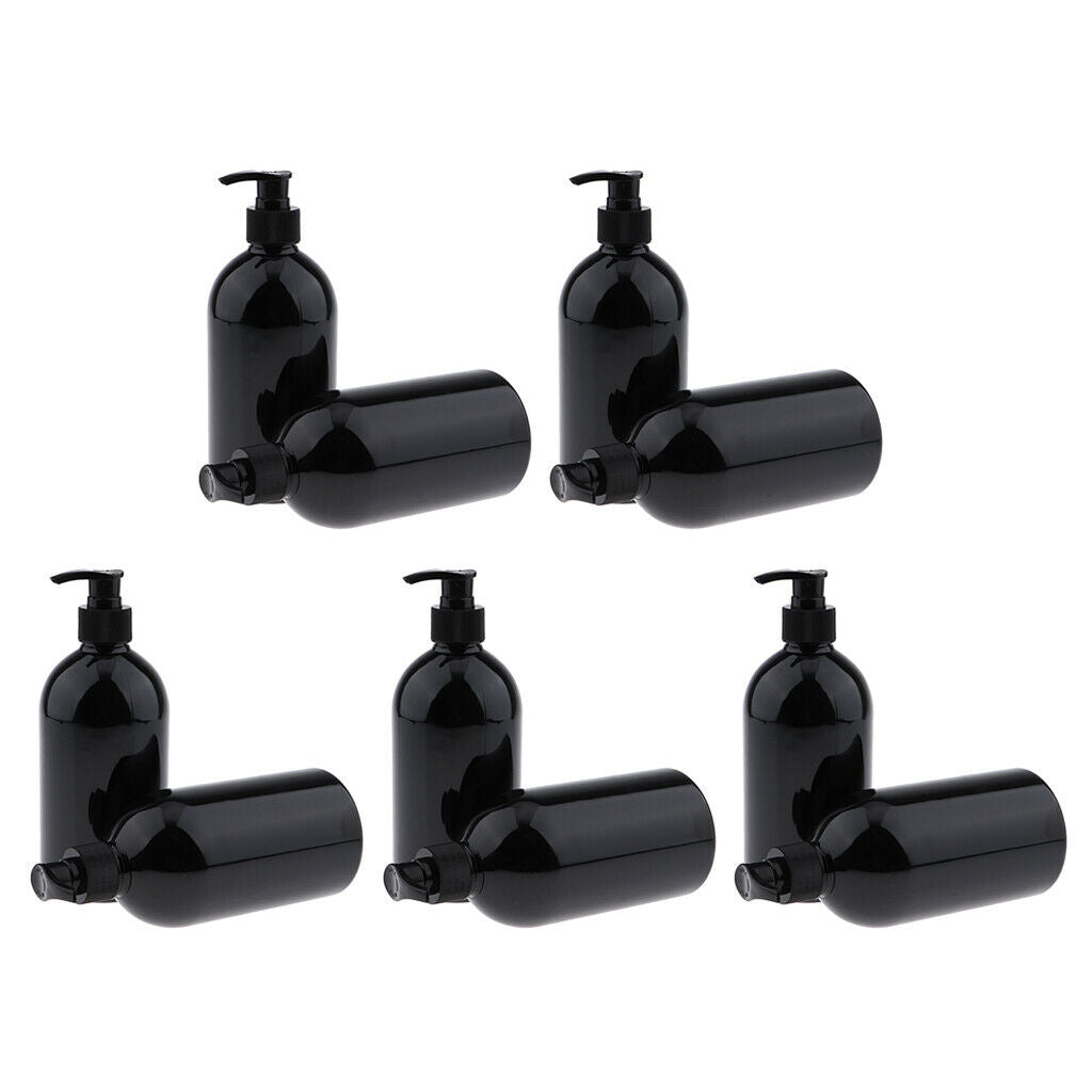10 Pieces Empty Shampoo Pump Bottles Refillable Lotion Body Wash Dispenser 500ml