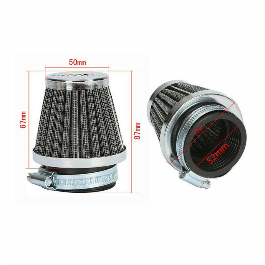 4x 52mm Motorcycle Air Filter For Suzuki GSXR1100 GSX1100F KATANA GSXR750R
