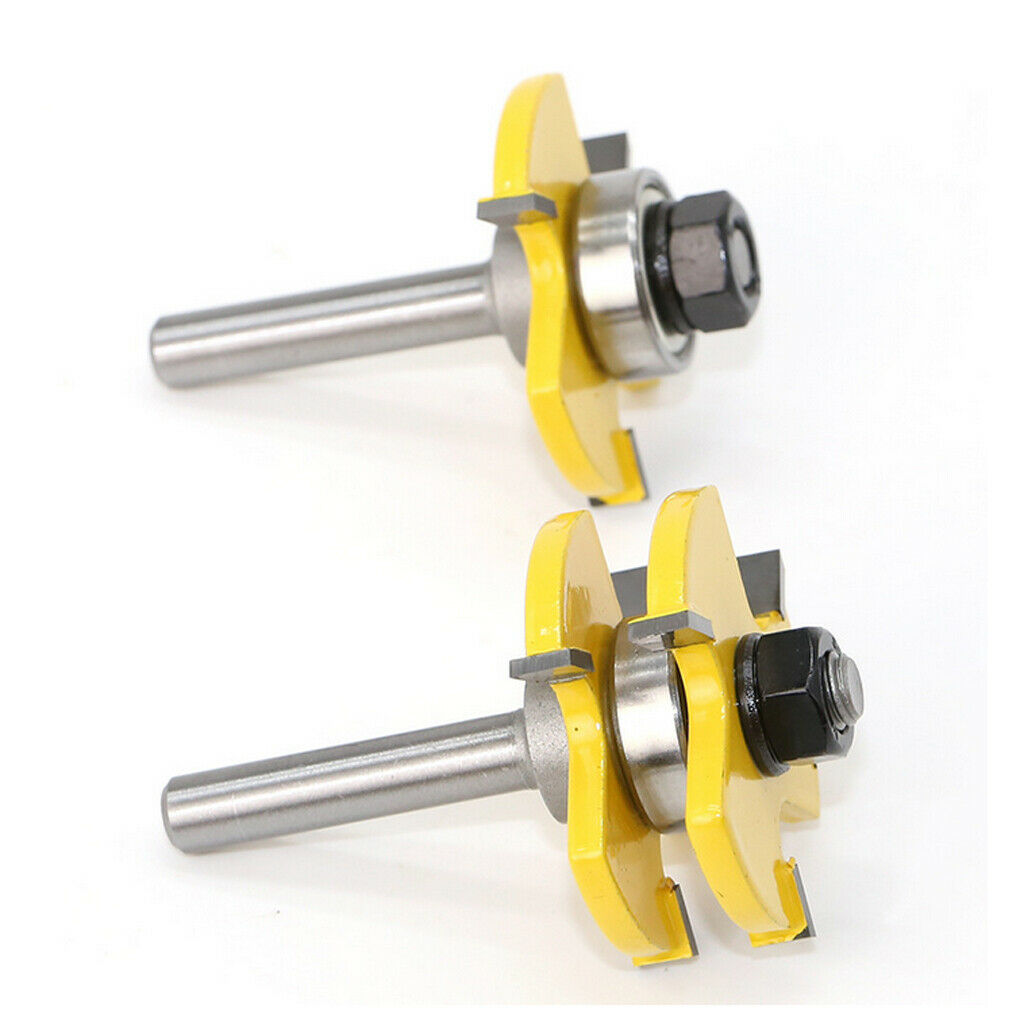 Professional Carbide Finger Joint Bit, 8mm Shank,Woodworking 2pcs/set