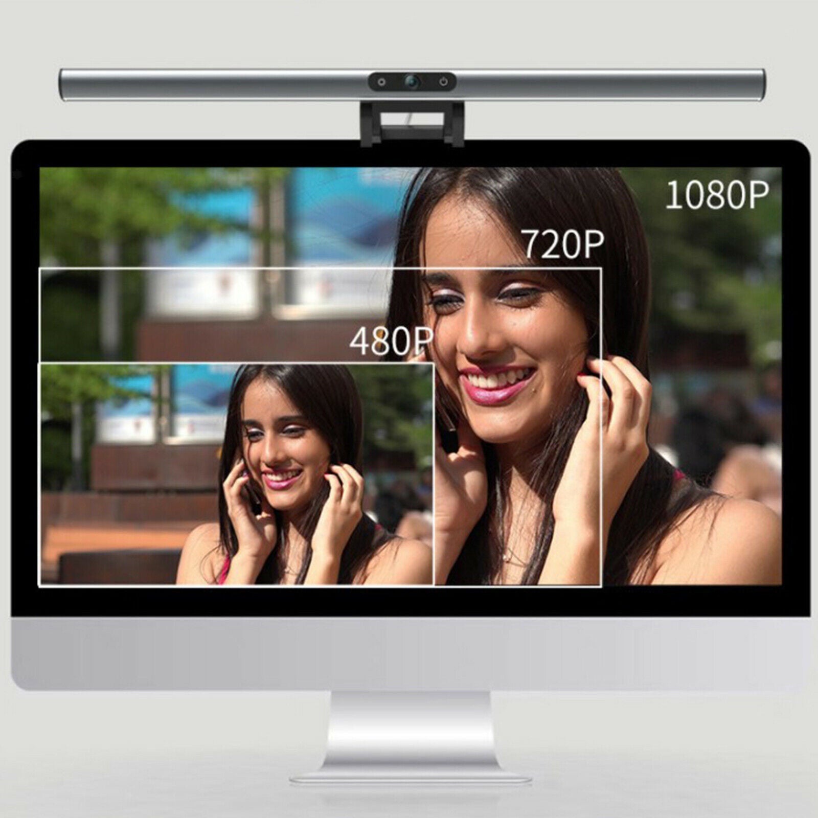 Computer Monitor Lamp 3 Modes Home 1080P Screen Light LED Reading Task Lamps