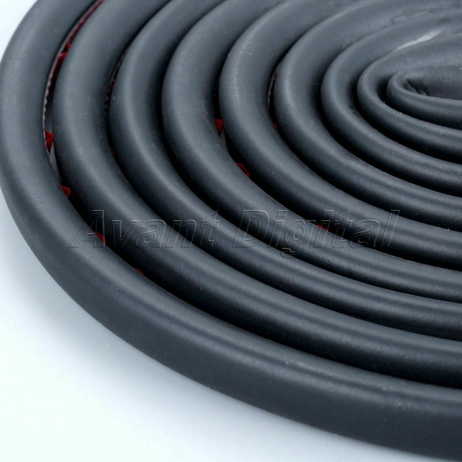Rubber Dustproof Car Door Sealed Strip Sloping D Type Soundproof Seal 4m/13.12ft