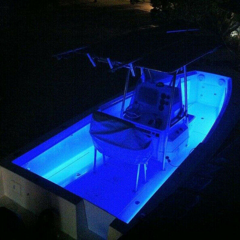 3X Blue Marine Led Lights Courtesy & Utility Strip for Boat Yacht Pontoon Kayak