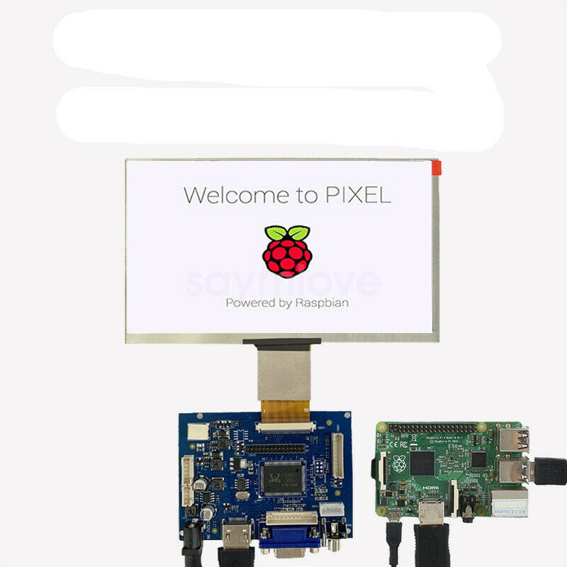 9 inch LCD Screen Display Monitor for Raspberry Pi + Driver Board HDMI/VGA/2AV