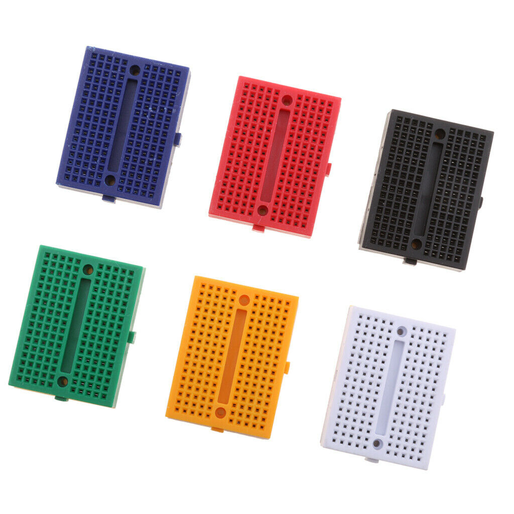 6 Pieces SYB-170 Mini Solderless Breadboard Portable Experimental Platform