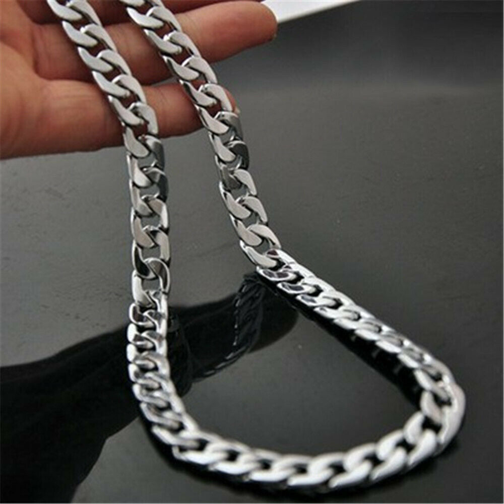 Sliver Bracelet And Chain Necklace alloy for Mens And Womenâ€™s non tarnish Set
