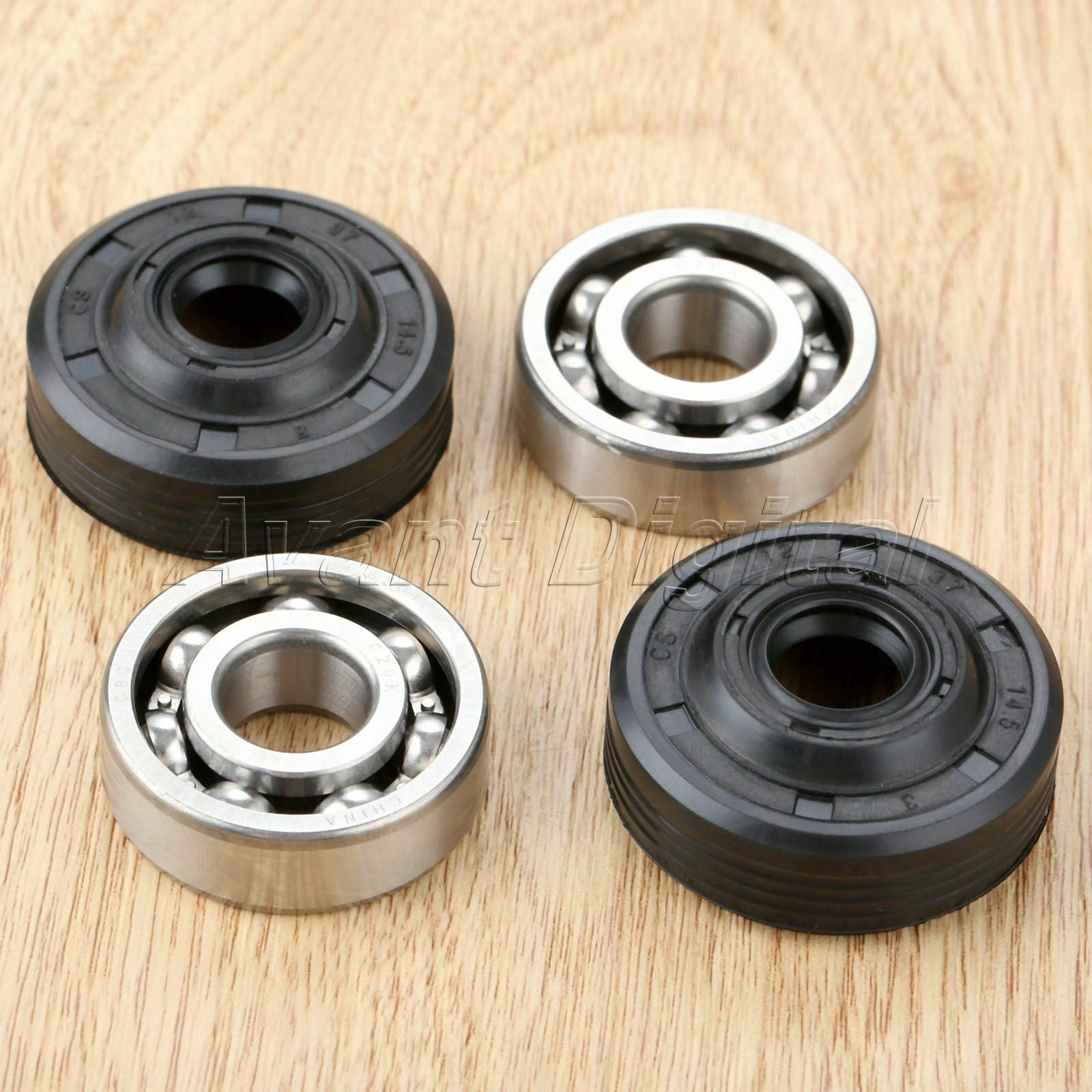 2x Oil Seal Crankshaft Main Bearing For Husqvarna 36 41 136 137 141 142 Parts