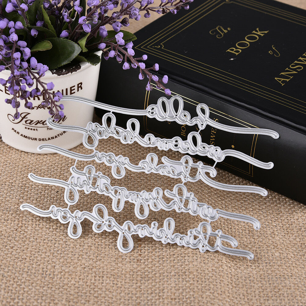 Creative Word Cutting Dies Stencil DIY Scrapbooking Album Paper Card