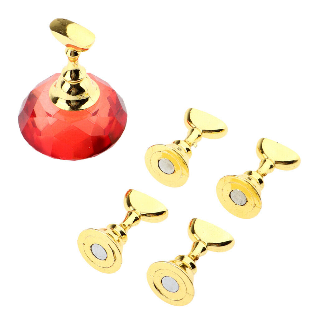 2 Sets False Nail Holder Art Salon Practice Accessories