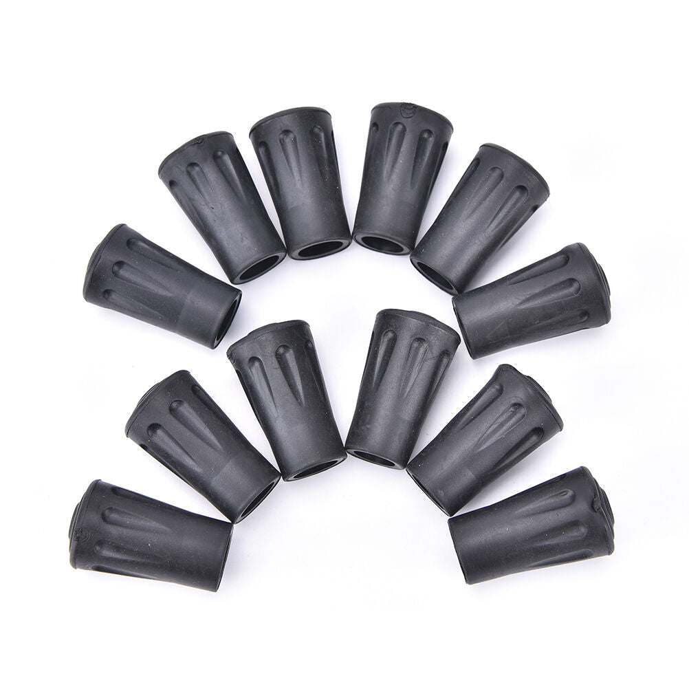 12 Reinforced Rubber Tip End Cap Hammer Trekking Pole Hiking Walking Stick BDAU