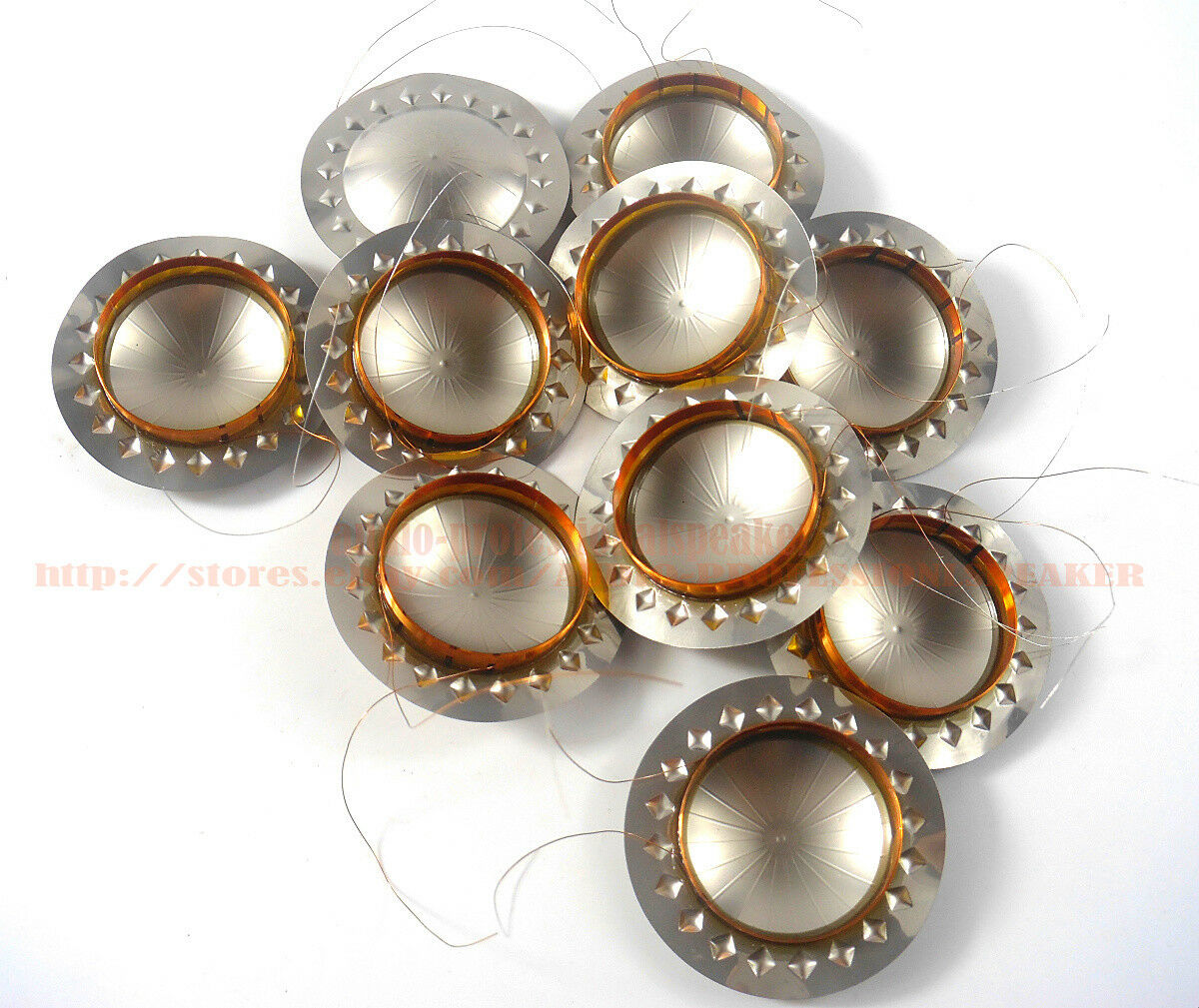 10pcs Titanium Diaphragm For JBL 035Ti 4312A 4410 4408 4412 L100T L80T L60G
