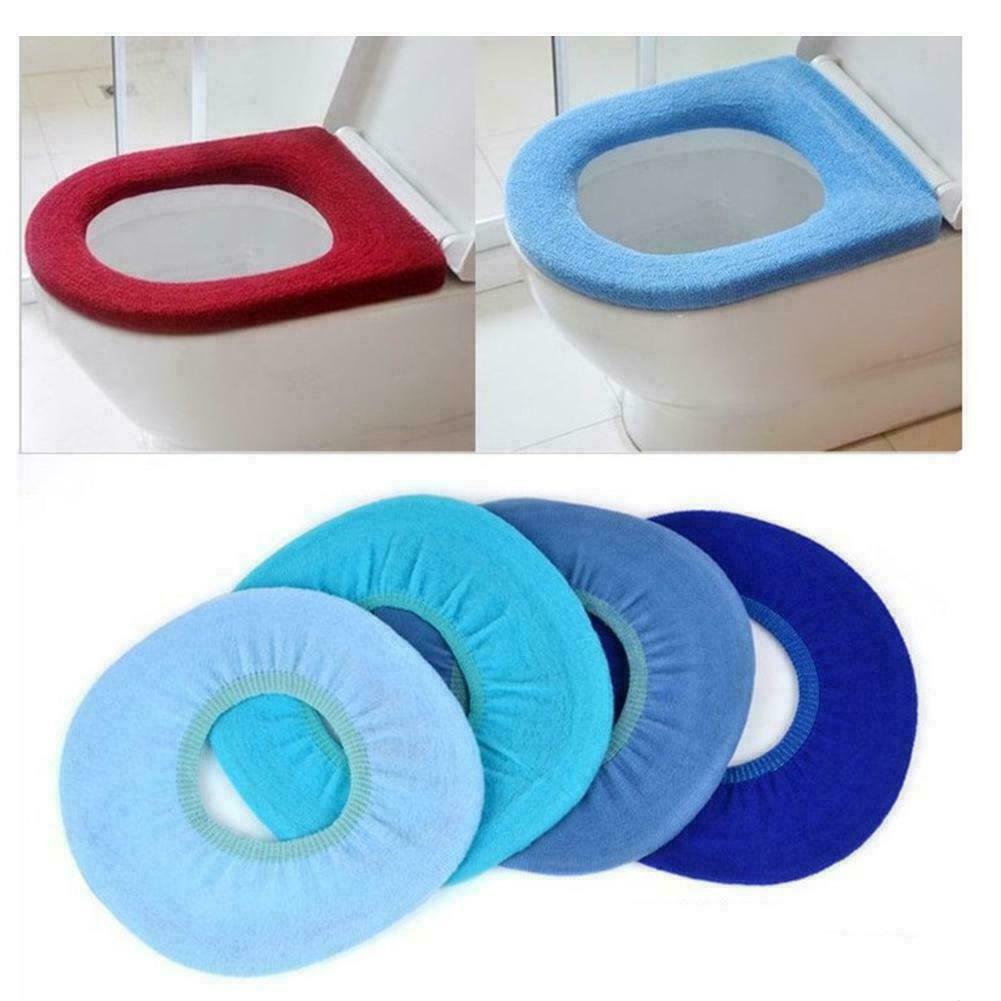 Bathroom Toilet Seat Closestool Washable Soft Warmer Pad Cushion BEST Cover B0P5