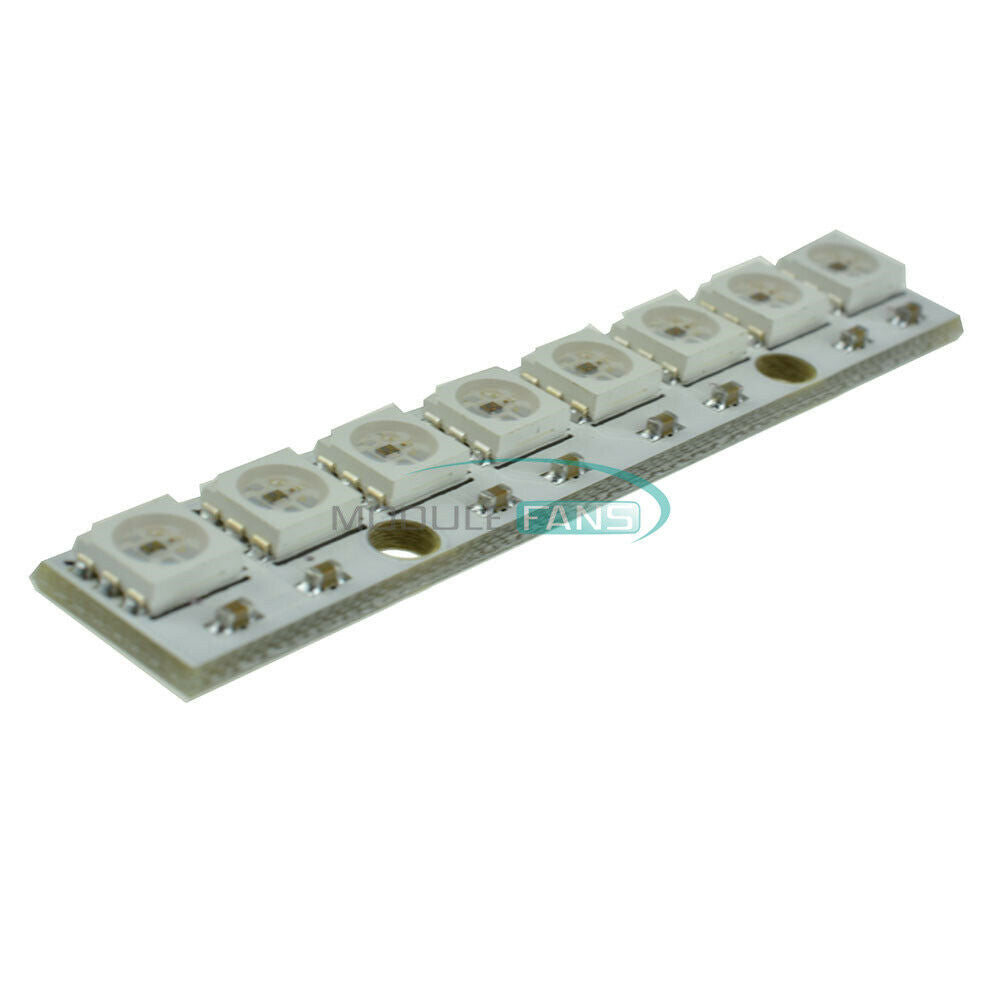 5PCS WS2812 WS2811 5050 RGB LED Lamp Panel Module 5V 8-Bit Rainbow LED Precise