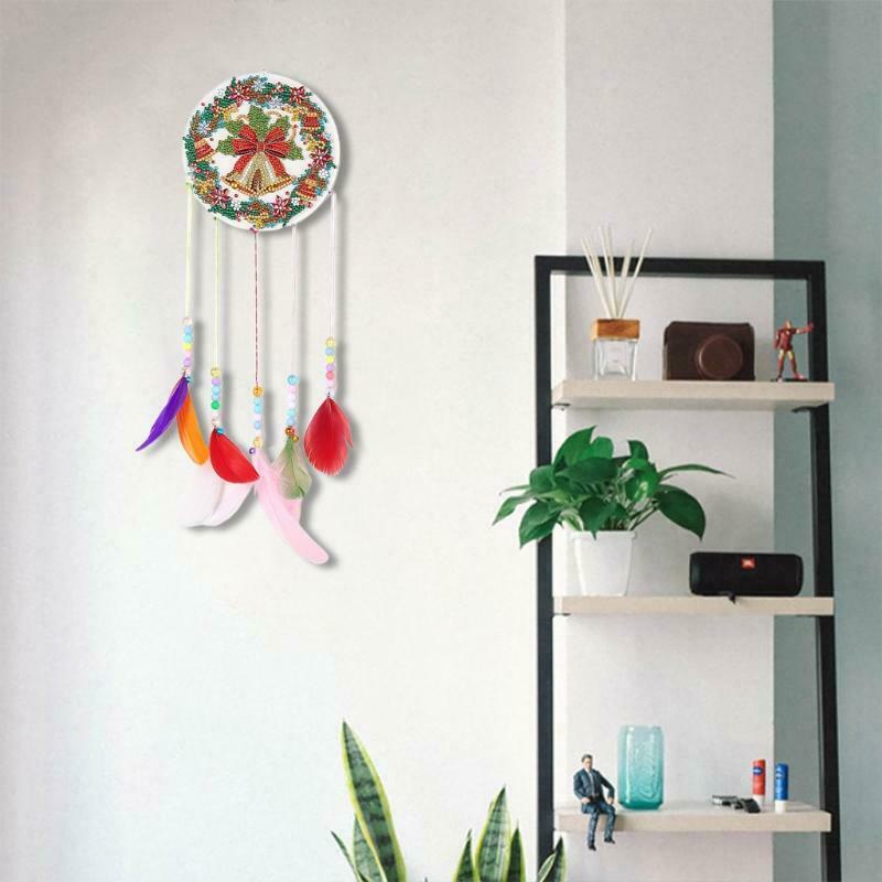 DIY 5D Diamond Painting Kits for Adults Beginner Christmas Bell Wind Chime Craft