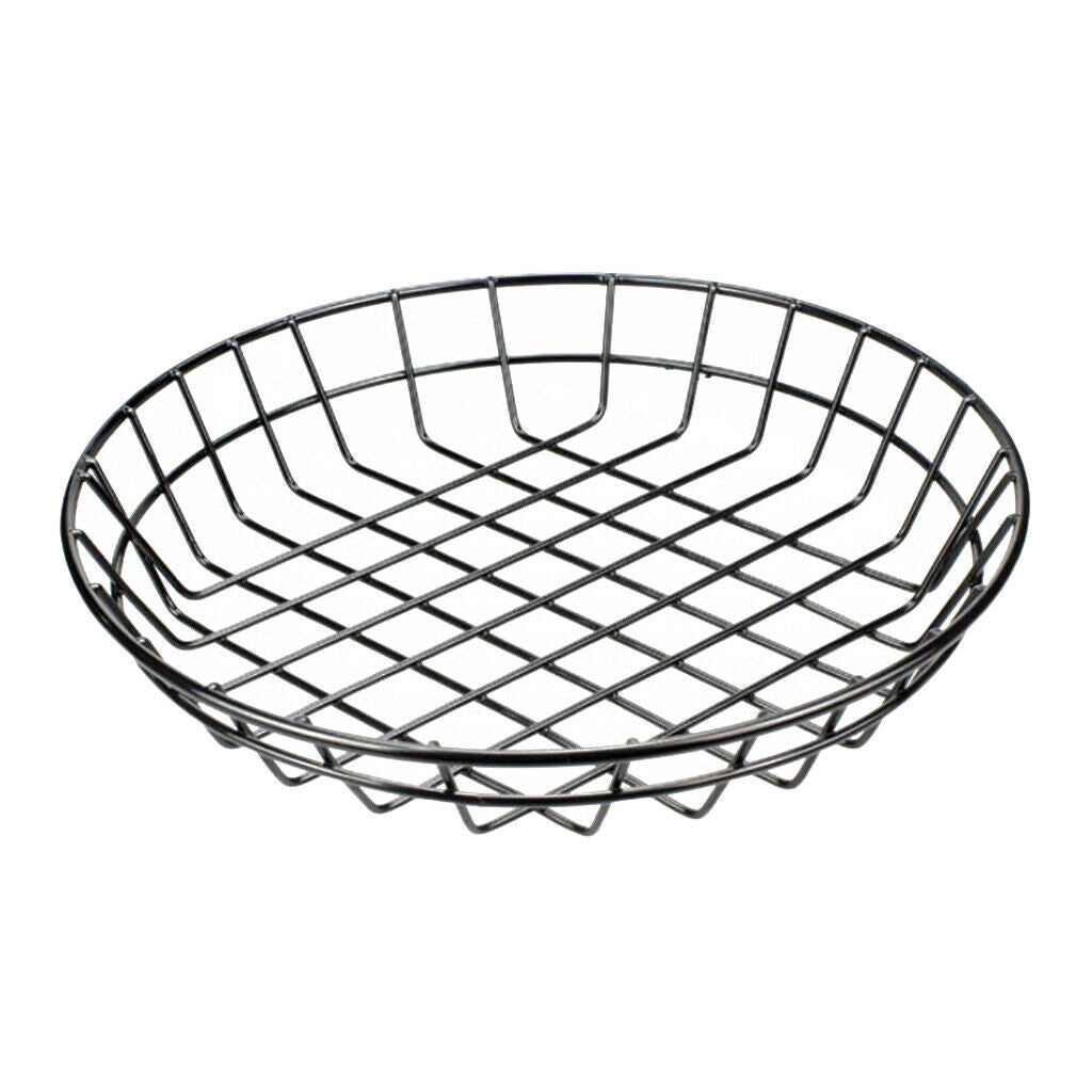 2x S + L Metall Fast Food Baskets Restaurant For Hamburger Fries