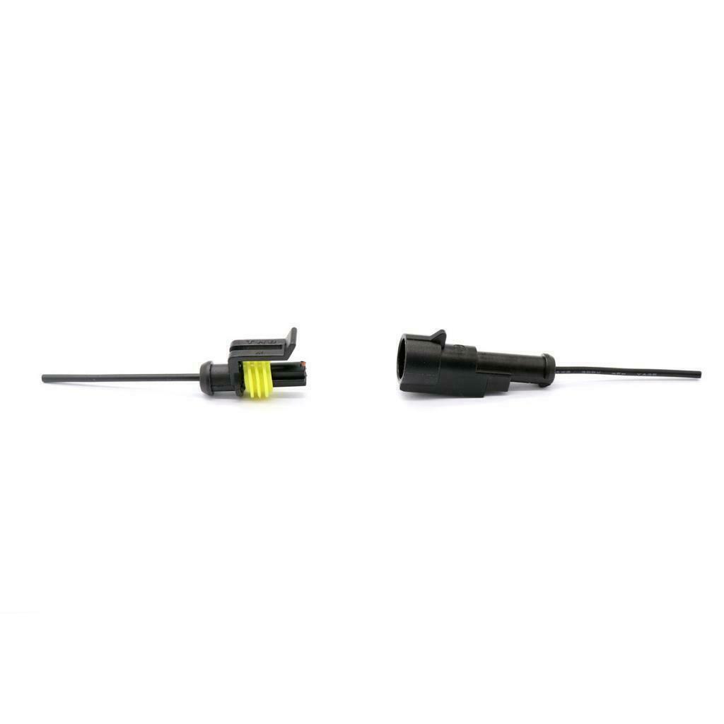 1 Pin Way Car Waterproof Electrical Connector Plug with Wire AWG Marine Pack of