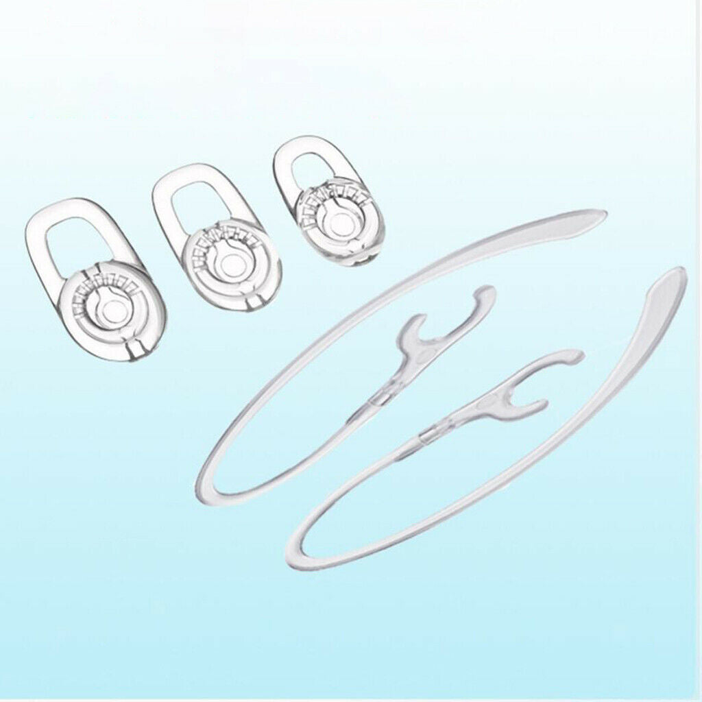 10X Replacement Eargel and Earhook for Plantronics M70, M90, M180, Voyager Edge