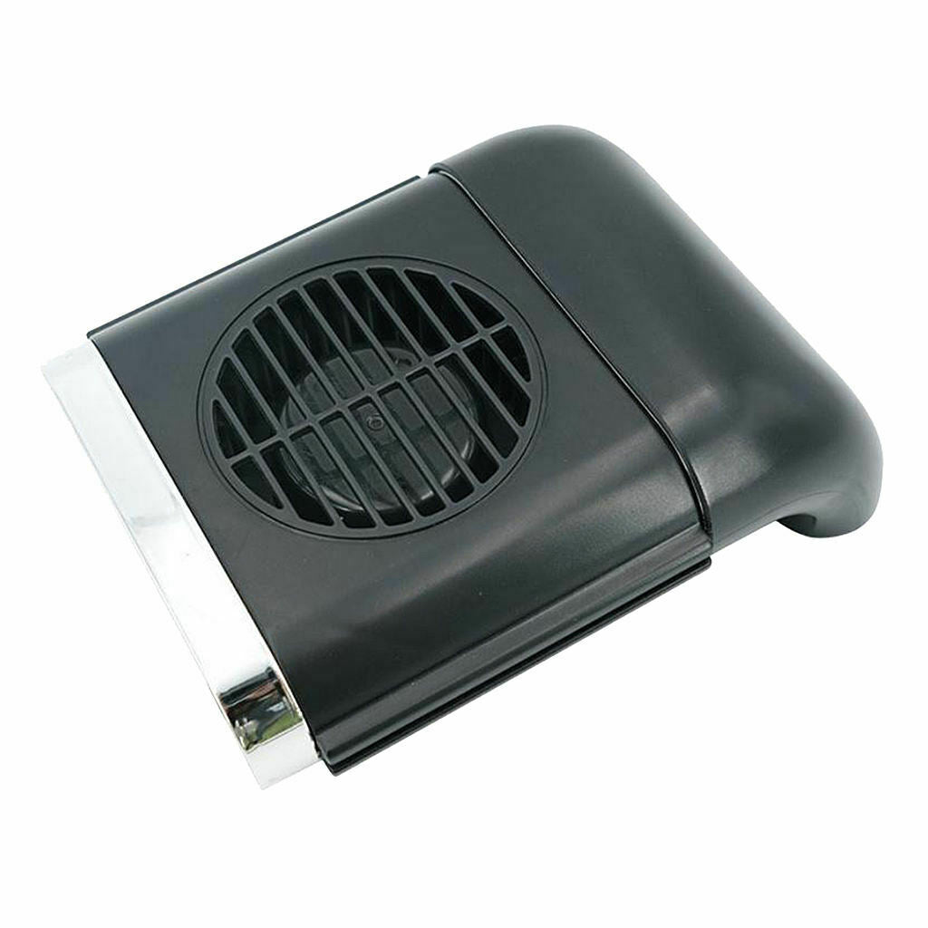 2X Car Back Silent Cooling Fan 3 Speeds ABS 5W 1A for SUV Car Vehicles Black