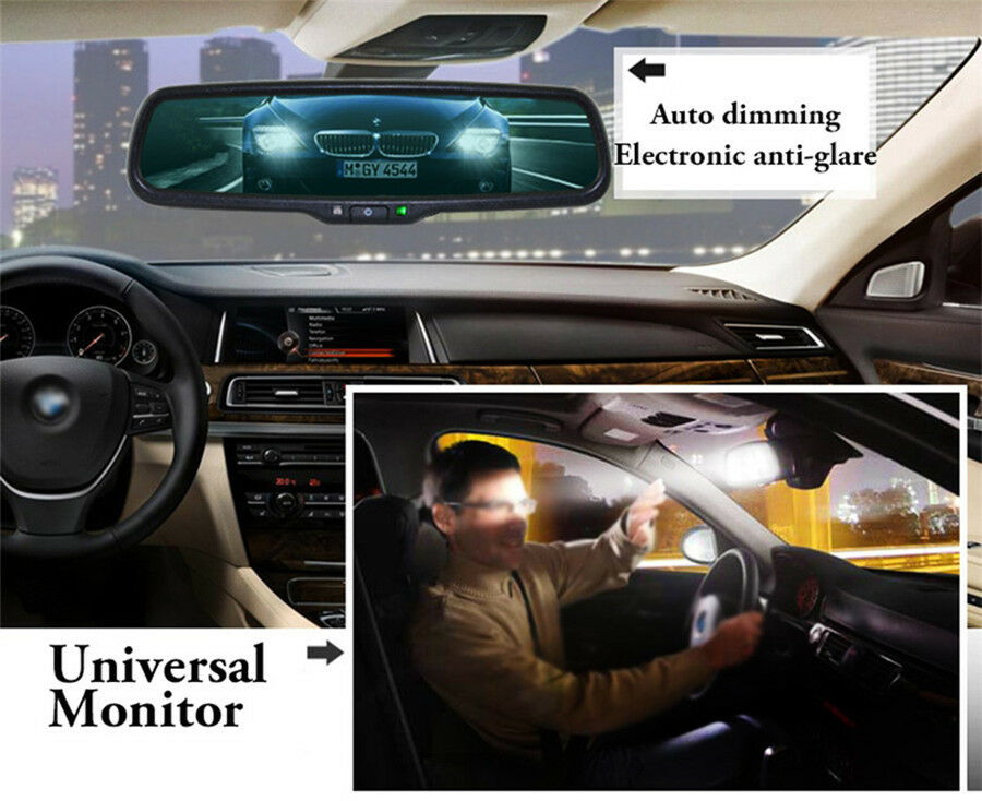 800*480 4.3"Rear View Mirror TFT Reversing Monitor Auto dimming Anti-Glare 12V