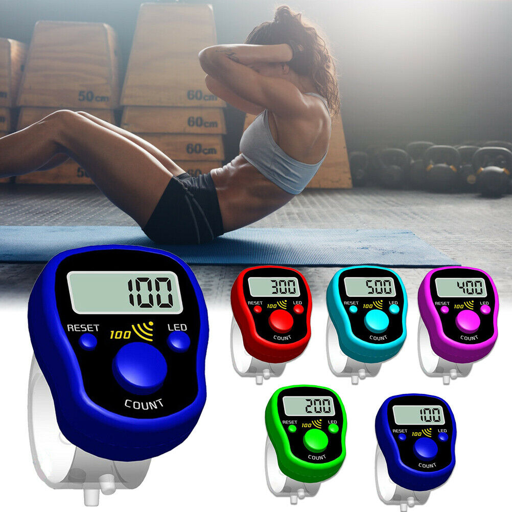 Random Color Finger Counter Electronic Handheld Tally Counter for Golf Chanting