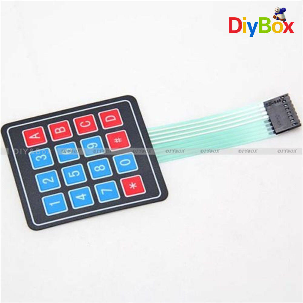 2Pcs 4 x 4 Matrix Array 16 Key Membrane Switch Keypad Keyboard F Arduino PIC